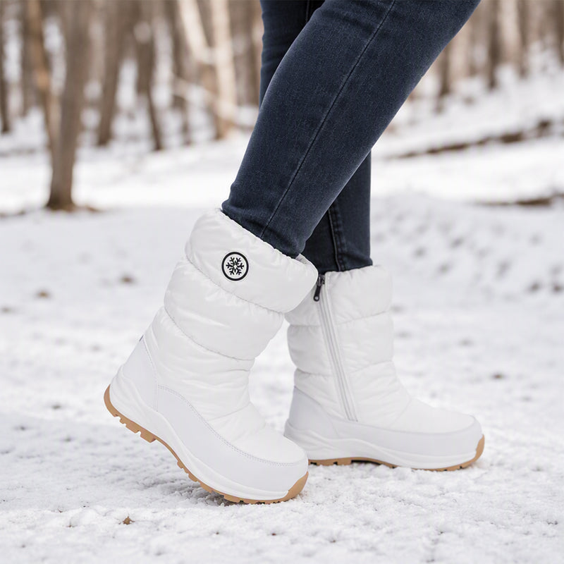 ☁️👢 Damen Winterstiefel mit Seitenreißverschluss | Kein mühsames Anziehen – Praktischer Seitenreißverschluss, warmes Futter & bequeme Passform ✨
