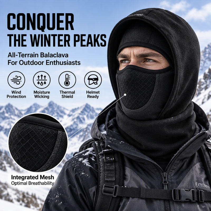 ❄️🧣 Winddichte, wärmende Sturmhaube | Kein kalter Wind im Gesicht, kein unangenehmer Sitz – winddicht, warm und kuschelig für draußen ✨