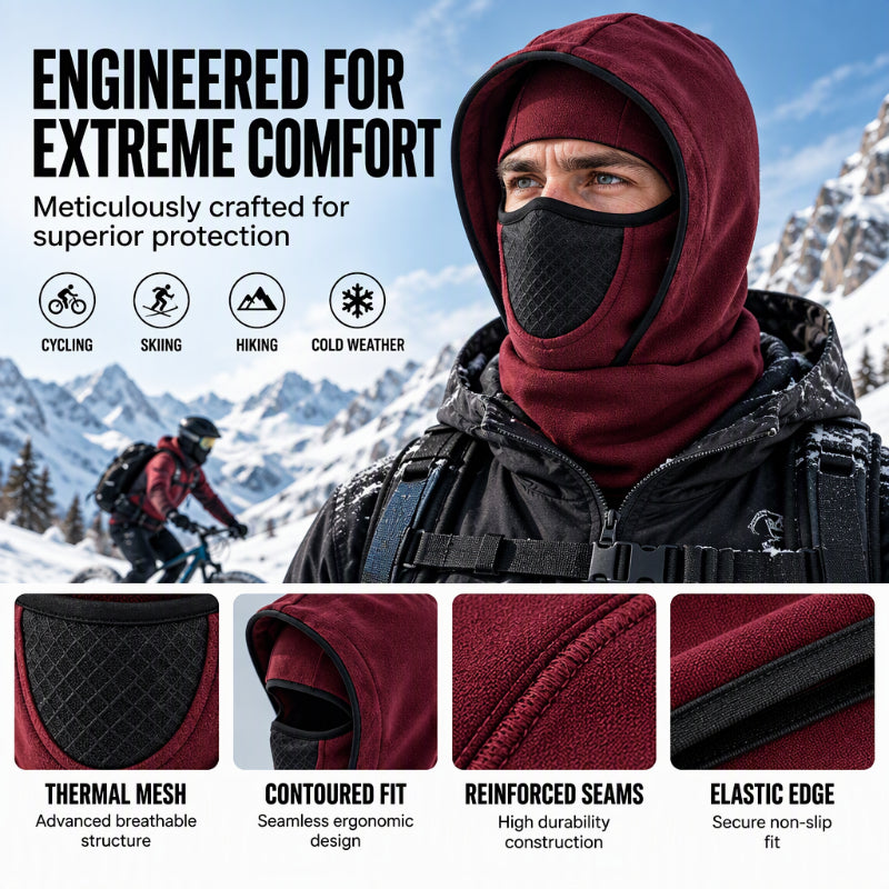 ❄️🧣 Winddichte, wärmende Sturmhaube | Kein kalter Wind im Gesicht, kein unangenehmer Sitz – winddicht, warm und kuschelig für draußen ✨