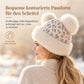 🧢 Damen Vintage Leopardenmütze mit Plüschbärenohren | Kein kalter Kopf, kein langweiliger Winterlook – Warm, flauschig & auffällig mit Ohrenschutz ✨