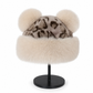 🧢 Damen Vintage Leopardenmütze mit Plüschbärenohren | Kein kalter Kopf, kein langweiliger Winterlook – Warm, flauschig & auffällig mit Ohrenschutz ✨