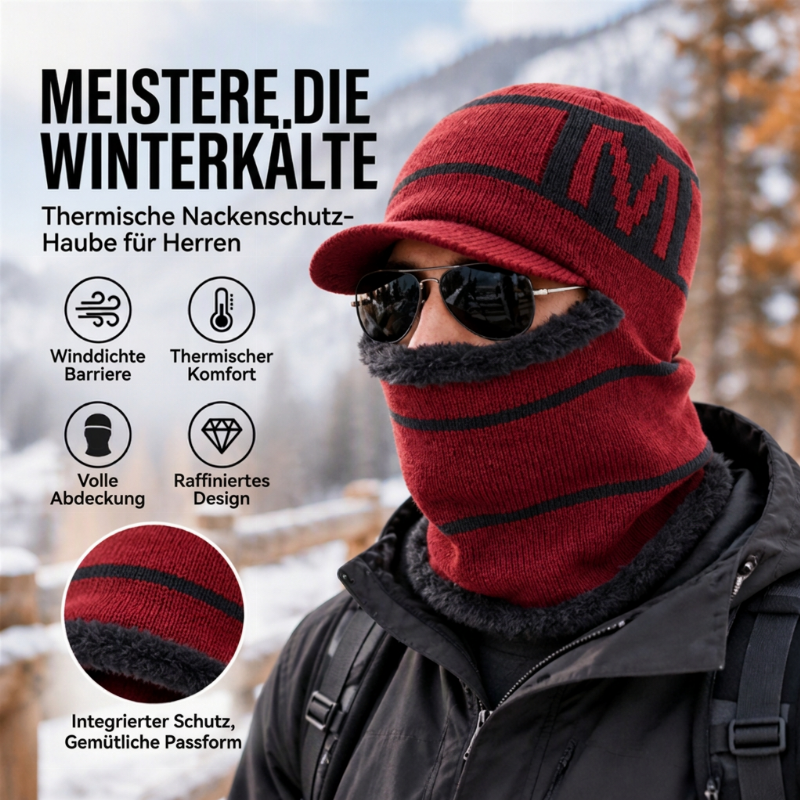 🧶🧣 Warme Herren Winter-Strickmütze | Kein kalter Kopf, kein kratziges Tragegefühl – Warm & bequem durch den Winter ✨