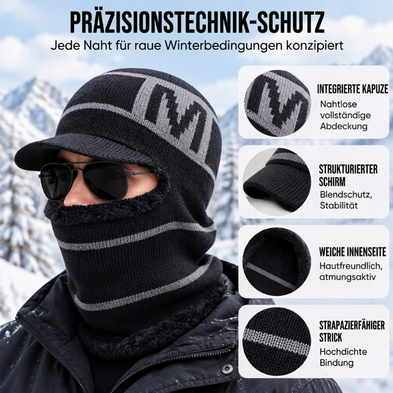 🧶🧣 Warme Herren Winter-Strickmütze | Kein kalter Kopf, kein kratziges Tragegefühl – Warm & bequem durch den Winter ✨