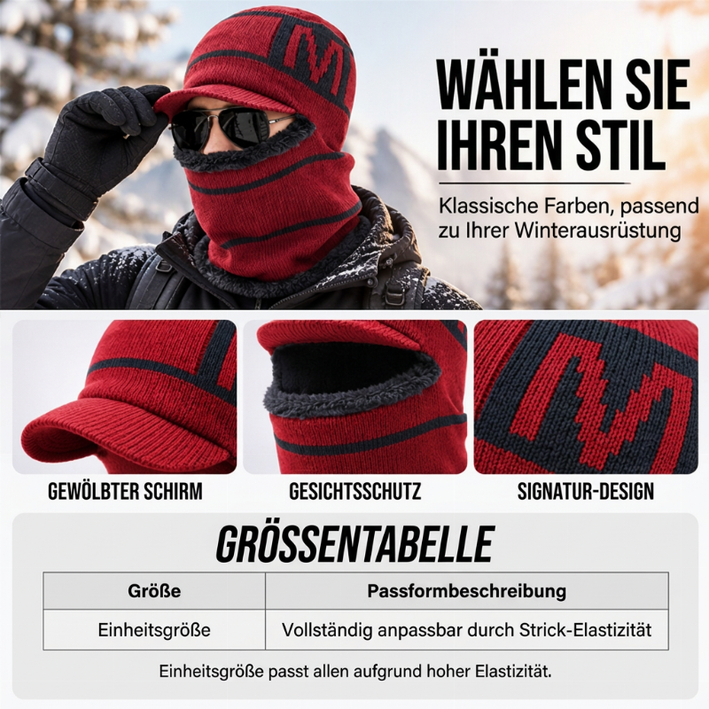 🧶🧣 Warme Herren Winter-Strickmütze | Kein kalter Kopf, kein kratziges Tragegefühl – Warm & bequem durch den Winter ✨