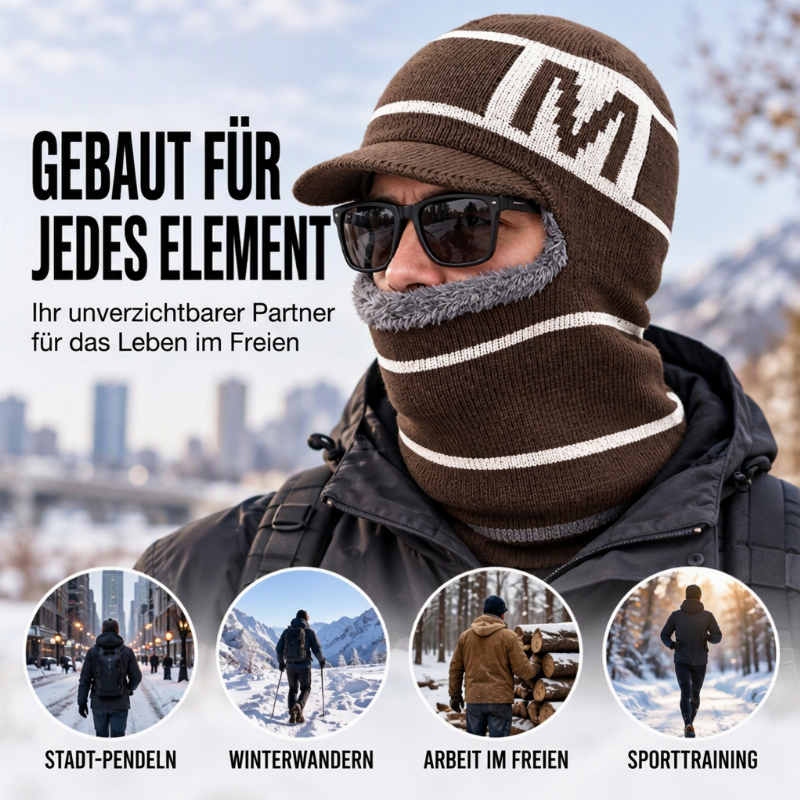 🧶🧣 Warme Herren Winter-Strickmütze | Kein kalter Kopf, kein kratziges Tragegefühl – Warm & bequem durch den Winter ✨