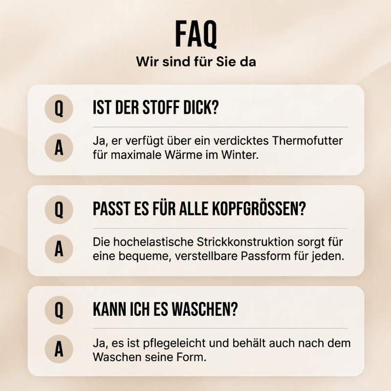 🧶🧣 Warme Herren Winter-Strickmütze | Kein kalter Kopf, kein kratziges Tragegefühl – Warm & bequem durch den Winter ✨