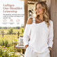 👚 Damen lässiges einfarbiges Leinen-Baumwolle Oberteil mit freier Schulter | Kein steifes Outfit, kein unangenehmes Tragegefühl – Lässig & atmungsaktiv für Sommer & Freizeit ✨
