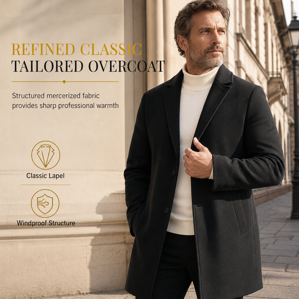 🧥 Klassischer einreihiger Herren Trenchcoat | Kein steifer Business-Look, kein billiger Windbreaker – Premium & vielseitig für Business-Casual ✨