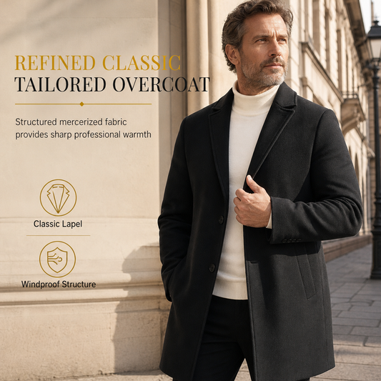 🧥 Klassischer einreihiger Herren Trenchcoat | Kein steifer Business-Look, kein billiger Windbreaker – Premium & vielseitig für Business-Casual ✨