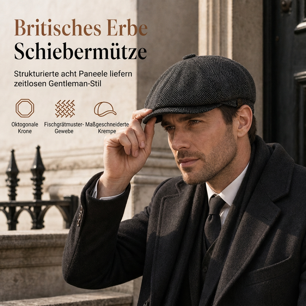 🧢 Vintage British Stil Unisex Newsboy Kappe | Kein langweiliger Hut, kein unbequemer Sitz – Klassisch & lässig für Alltag & Freizeit ✨