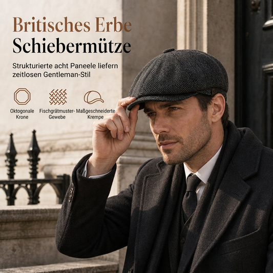 🧢 Vintage British Stil Unisex Newsboy Kappe | Kein langweiliger Hut, kein unbequemer Sitz – Klassisch & lässig für Alltag & Freizeit ✨