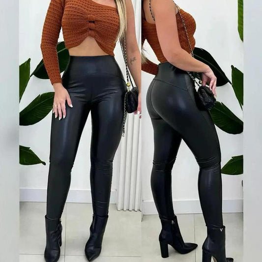 👖 Damen Casual PU Leder Leggings | Keine steifen Hosen, kein unvorteilhafter Schnitt – Schmeichelnd, stylisch & bequem für Alltag & Looks ✨