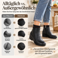 🧶👢 Damen Stiefeletten mit Strickbund | Kein einschneidender Schaft – Weicher Strickbund, bequemer Keilabsatz & stylische Silhouette ✨