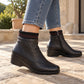 🧶👢 Damen Stiefeletten mit Strickbund | Kein einschneidender Schaft – Weicher Strickbund, bequemer Keilabsatz & stylische Silhouette ✨