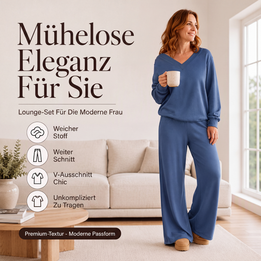 🍁👚 Schulterfreies Sweatshirt- und Hose-Set | Kein mühsames Kombinieren, kein unbequemer Sitz – Lässiges Set, freier Schulterblick & alltagstauglich ✨