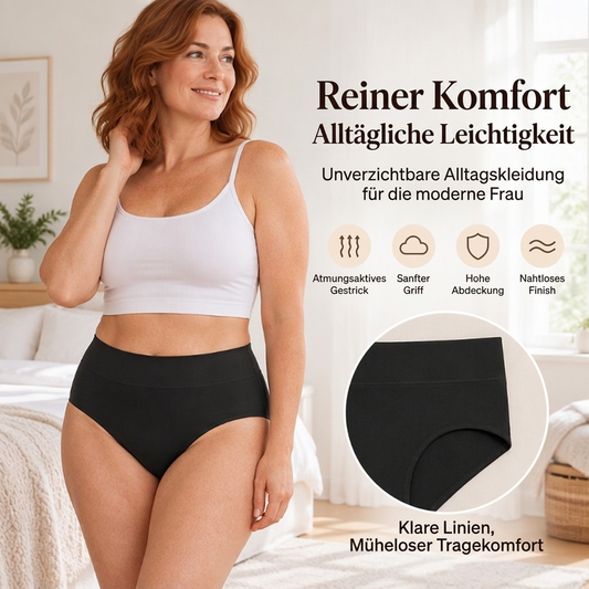 Damen-Slips mit hoher Taille – dehnbar, atmungsaktiv & bequem