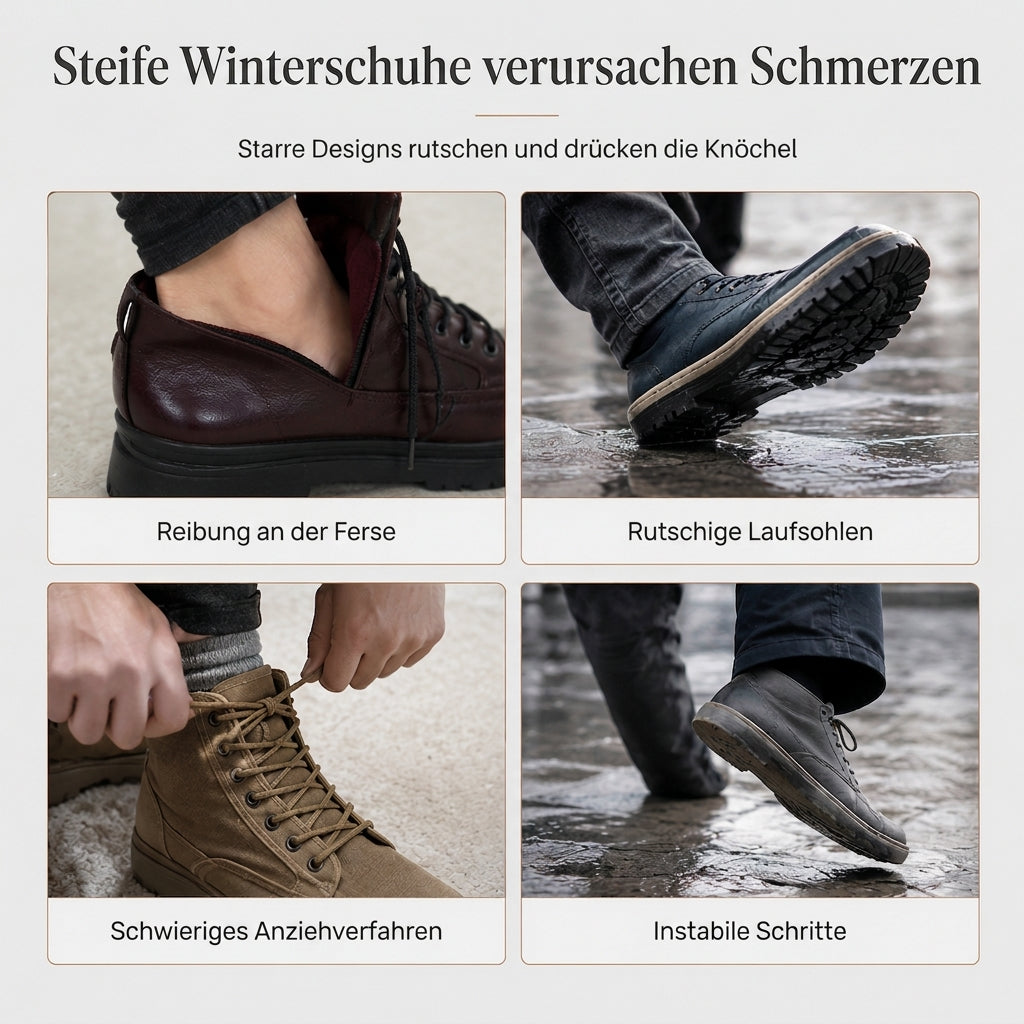 🌨️👢 Damen-Stiefeletten mit runder Zehenpartie | Kein Drücken an den Zehen, kein Wackeln auf dünnen Sohlen – Bequeme Plateau-Stiefeletten mit dicker Sohle & in Übergröße für den Herbst ✨