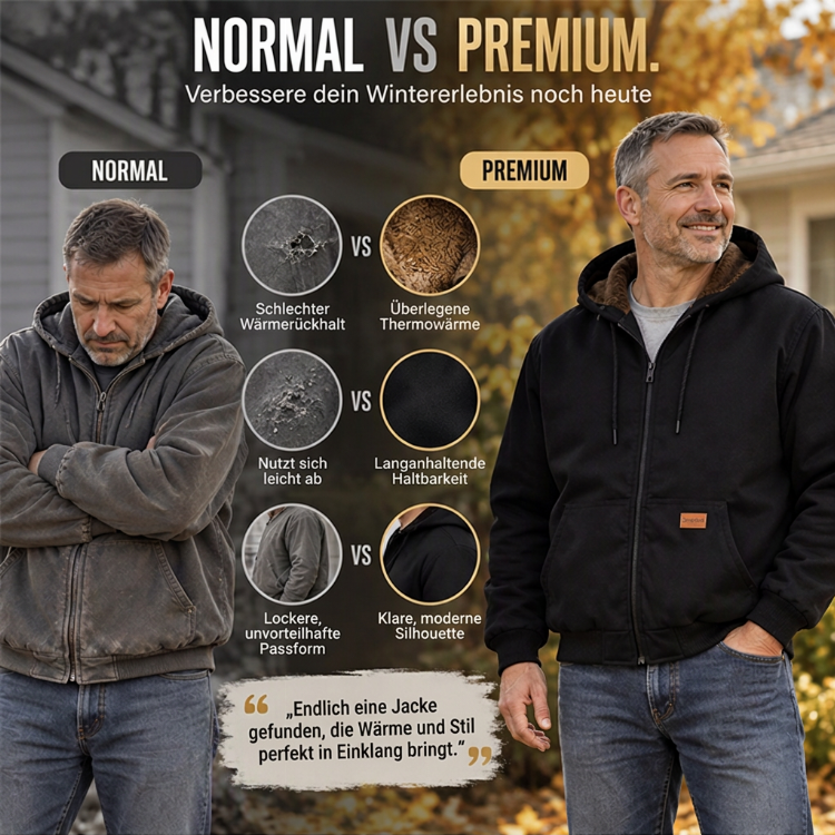 🔥🧥 Herren-Freizeit-Winterjacke mit Kapuze | Kein Frieren im Winter, keine umständliche Schicht-Look – Warm, lässig & alltagstauglich mit Kapuze ✨