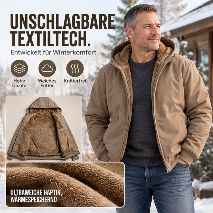 🔥🧥 Herren-Freizeit-Winterjacke mit Kapuze | Kein Frieren im Winter, keine umständliche Schicht-Look – Warm, lässig & alltagstauglich mit Kapuze ✨