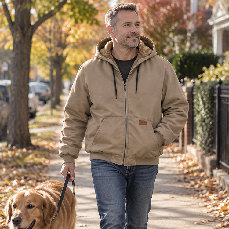🔥🧥 Herren-Freizeit-Winterjacke mit Kapuze | Kein Frieren im Winter, keine umständliche Schicht-Look – Warm, lässig & alltagstauglich mit Kapuze ✨