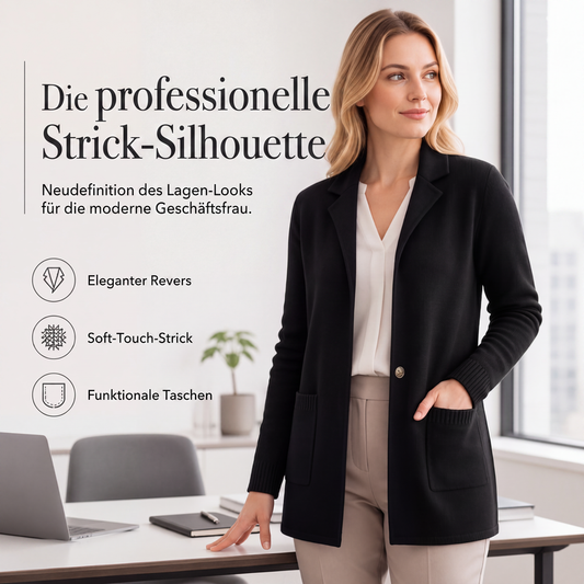 🍁🧶 Damen Strickcardigan mit Reverskragen | Eleganter Reverskragen, weicher Strick & alltagstauglich ✨