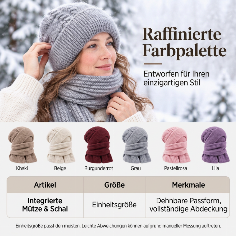 Warme Winterkapuzen Schal für Damen
