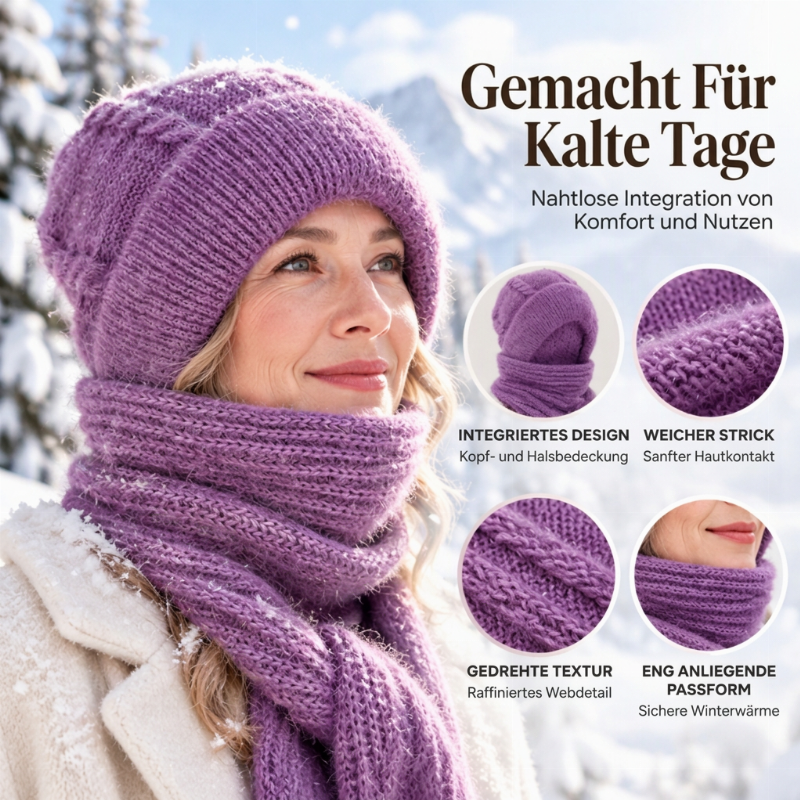 Warme Winterkapuzen Schal für Damen