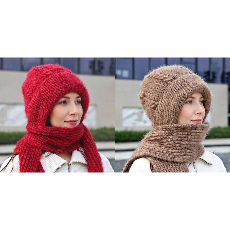 Warme Winterkapuzen Schal für Damen