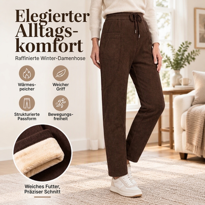 Damen Winter Cord Wärmehosen