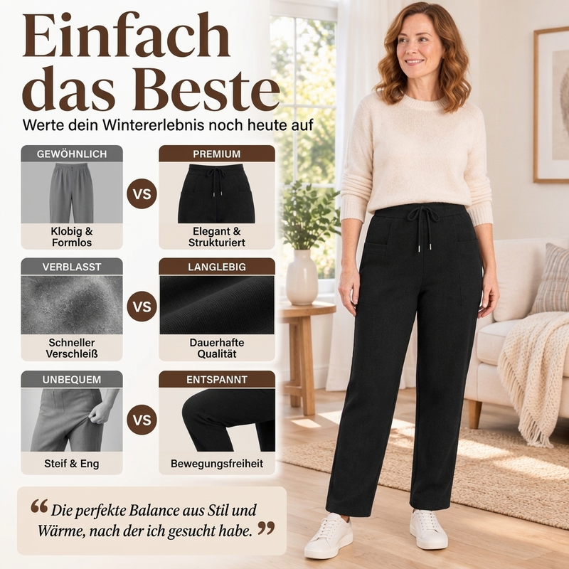 Damen Winter Cord Wärmehosen