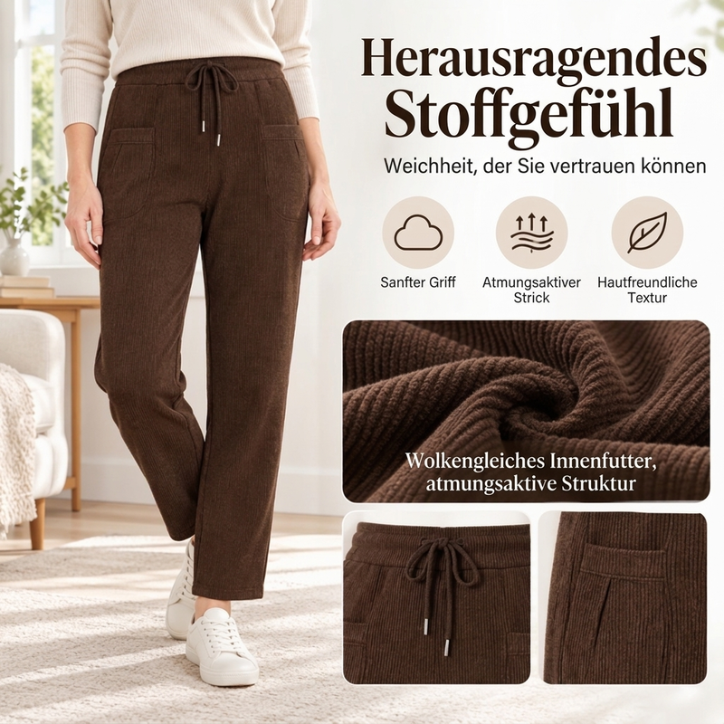 Damen Winter Cord Wärmehosen