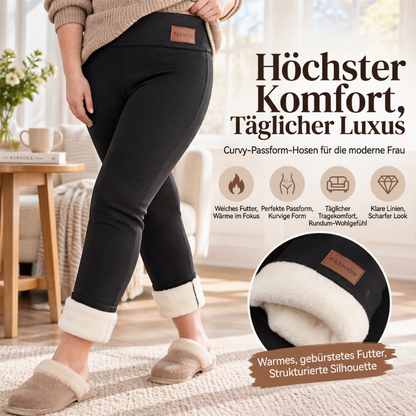 🔥❄️ Thermo-Leggings für Damen – Hohe Taille & Plüschfutter, warm und snug ✨