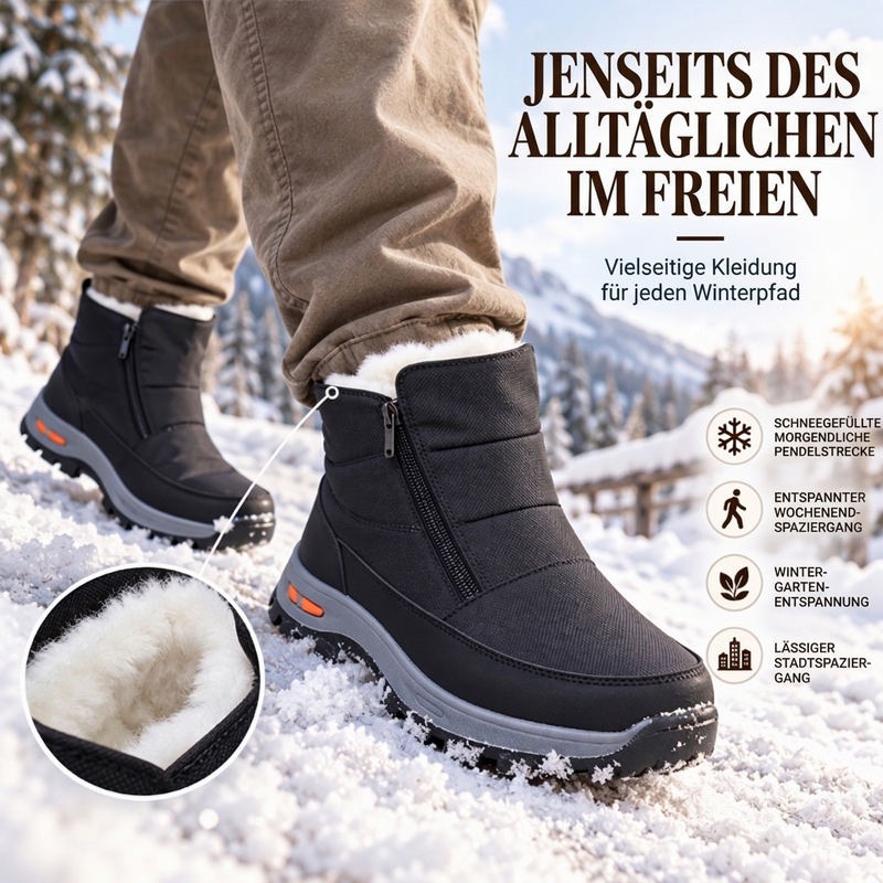 💧🥾 Herren Winterstiefel – Warmes Plüschfutter, wasserdicht, rutschfest 🌨️