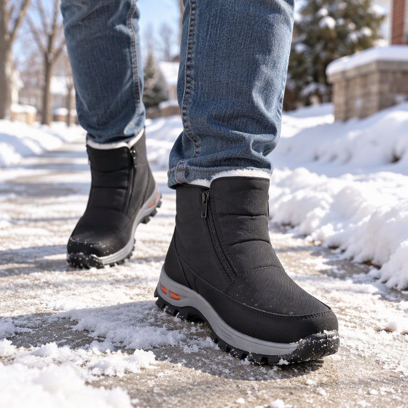 💧🥾 Herren Winterstiefel – Warmes Plüschfutter, wasserdicht, rutschfest 🌨️