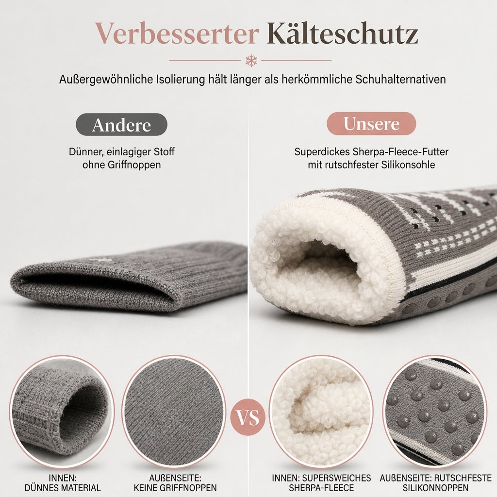 🧦✨ Damen Warme Sherpa-Fußsocken – Ultra-Verdickt für Zuhause & Schlafen 🏠