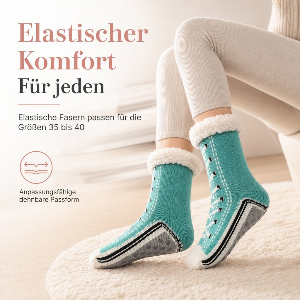 🧦✨ Damen Warme Sherpa-Fußsocken – Ultra-Verdickt für Zuhause & Schlafen 🏠
