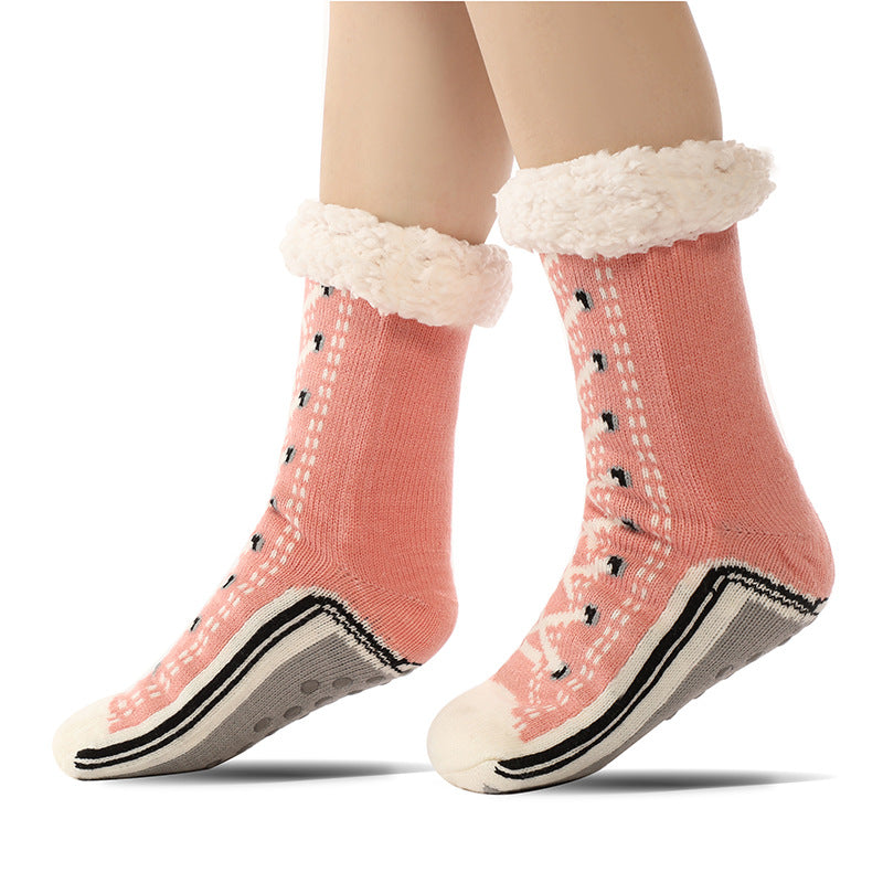 🧦✨ Damen Warme Sherpa-Fußsocken – Ultra-Verdickt für Zuhause & Schlafen 🏠