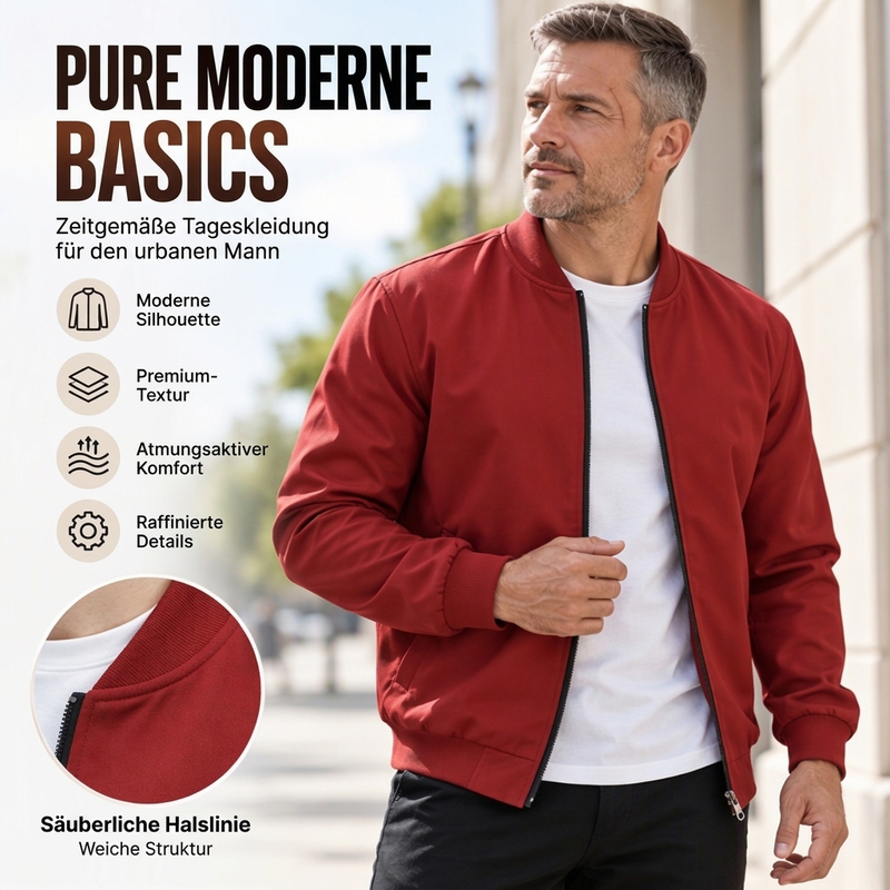 🧥✨ Herren Grafik-Bomberjacke mit Reißverschluss – Inspirierend & Stylisch 🔥 (EU 34-36)