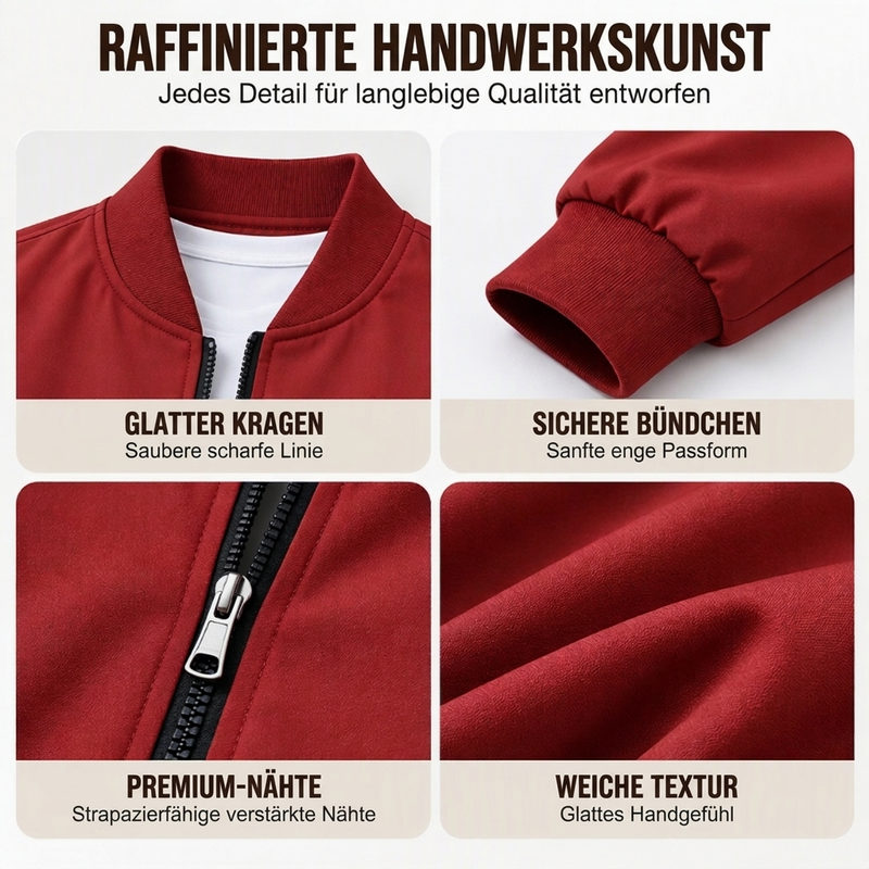 🧥✨ Herren Grafik-Bomberjacke mit Reißverschluss – Inspirierend & Stylisch 🔥 (EU 34-36)