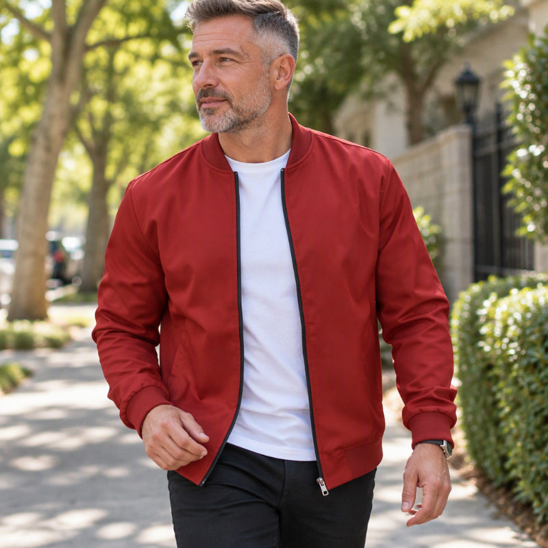 🧥✨ Herren Grafik-Bomberjacke mit Reißverschluss – Inspirierend & Stylisch 🔥 (EU 34-36)