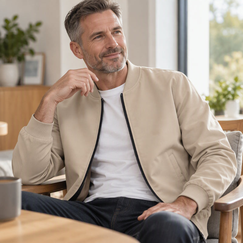 🧥✨ Herren Grafik-Bomberjacke mit Reißverschluss – Inspirierend & Stylisch 🔥 (EU 34-36)