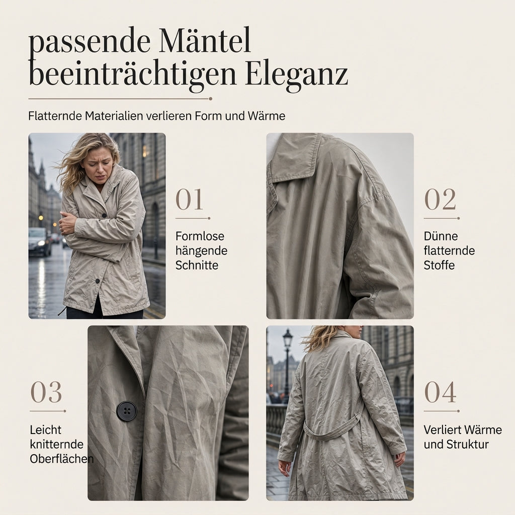 🧥✨ Damen Langer Doppelreiher-Mantel – Strukturiert & Elegant für Business (EU 34-48)