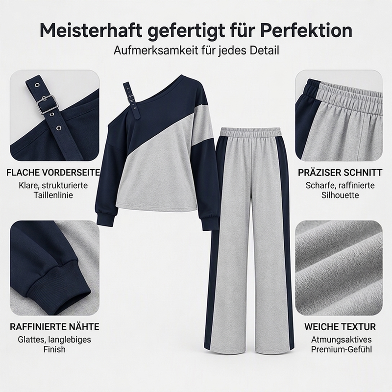 👗✨ Damen Träger-Zweiteiler im Color-Block – Freizeitlich, Bequem & Trendy 🎨