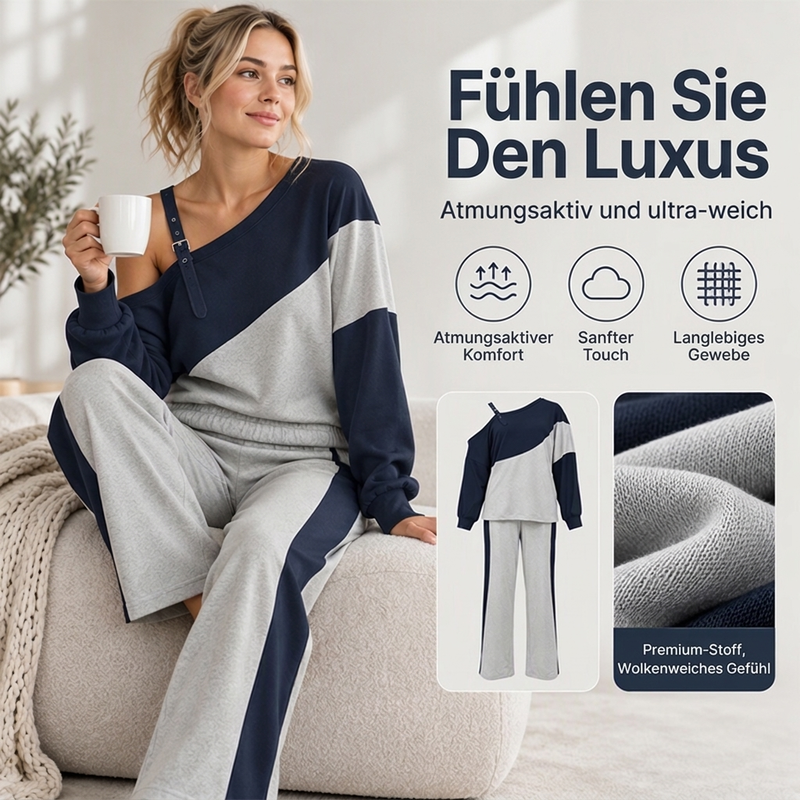 👗✨ Damen Träger-Zweiteiler im Color-Block – Freizeitlich, Bequem & Trendy 🎨