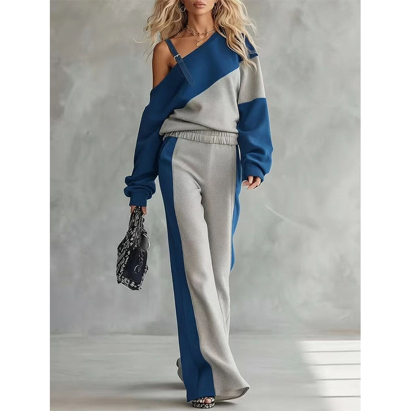 👗✨ Damen Träger-Zweiteiler im Color-Block – Freizeitlich, Bequem & Trendy 🎨
