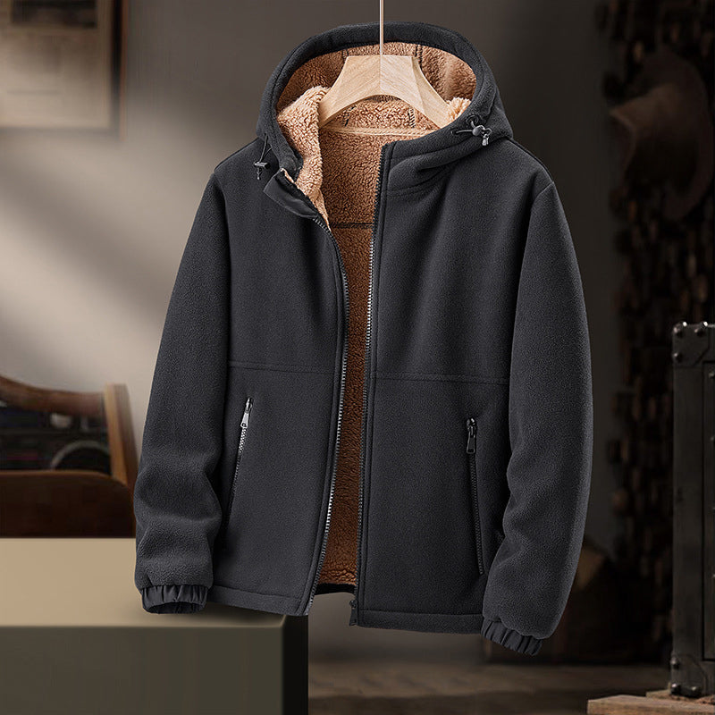🧥✨ Herren Kapuzenjacke für die Freizeit – Warm Gefüttert, Lässig & Robust 🔥