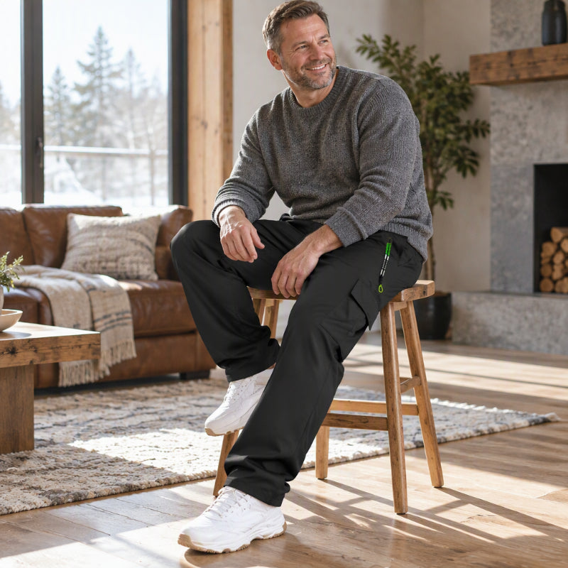 👖✨ Herren Cargohose mit Soft-Futter – Wasserdicht, Warm & Robust 🌧️