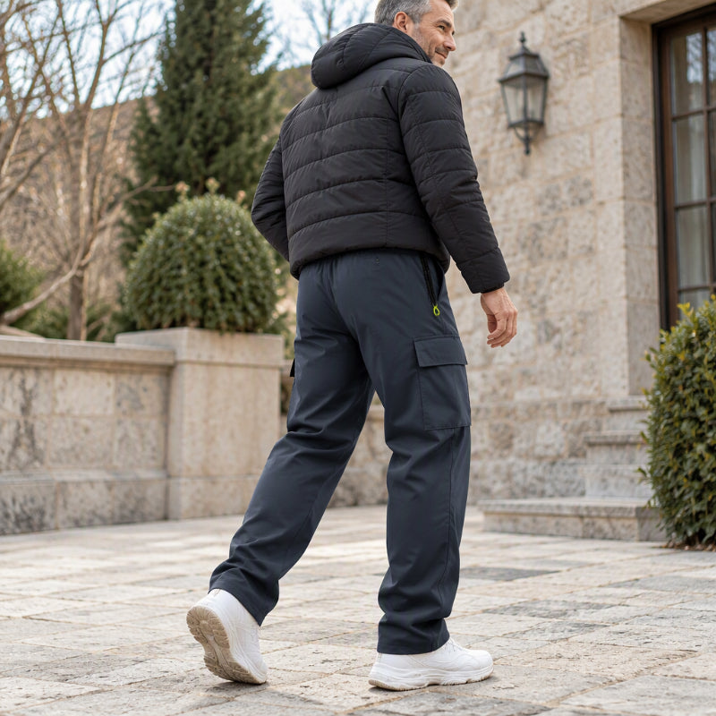 👖✨ Herren Cargohose mit Soft-Futter – Wasserdicht, Warm & Robust 🌧️