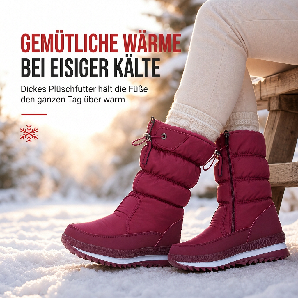 👢✨ Damen High-Top Schneestiefel für den Winter – Wasserdicht, Rutschfest & Sicher ❄️