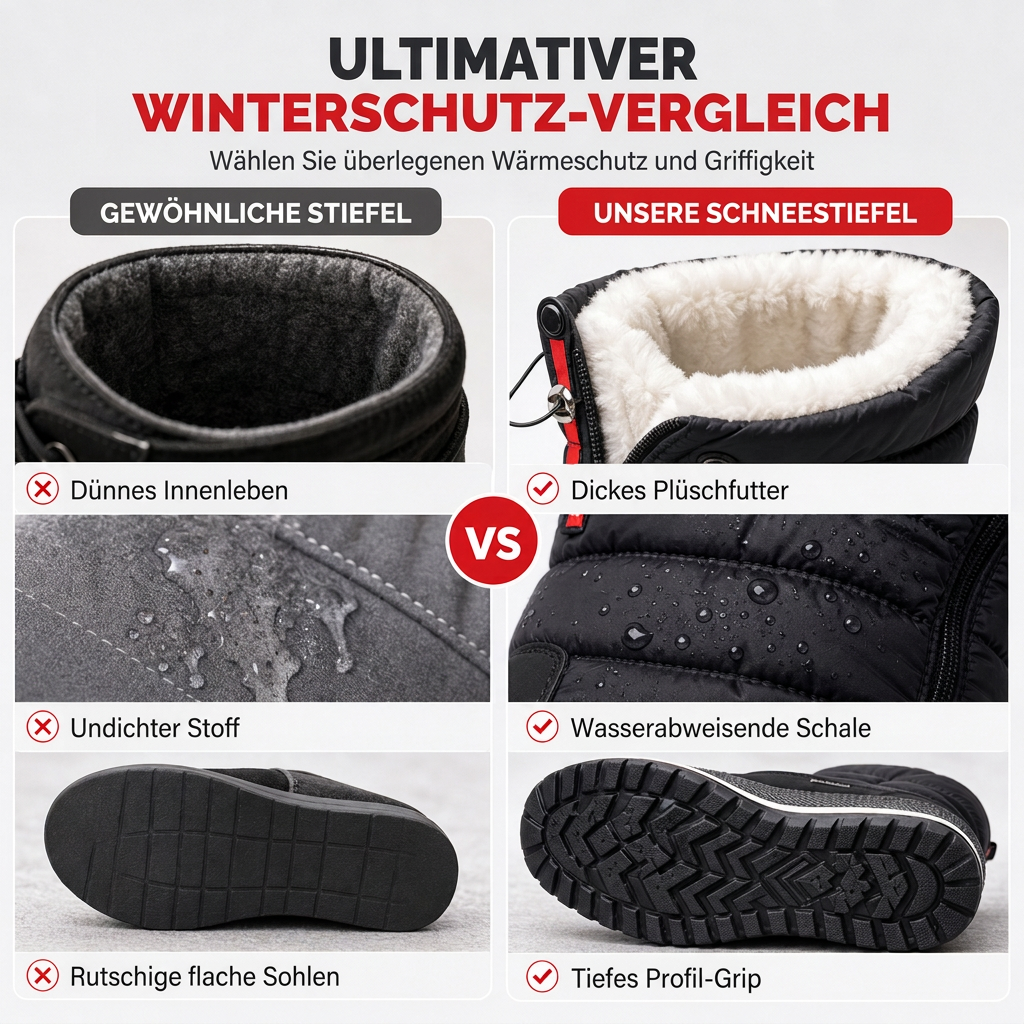 👢✨ Damen High-Top Schneestiefel für den Winter – Wasserdicht, Rutschfest & Sicher ❄️